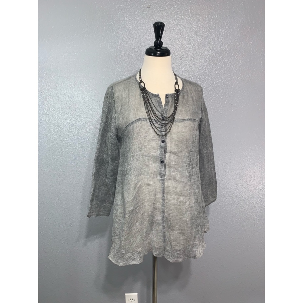 EILEEN FISHER A Line Organic Linen Tunic XS - Picture 1 of 7